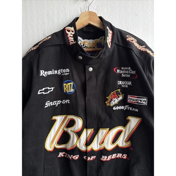 Vintage Dale Earnhardt Jeff Hamilton Racing Jacket Mens 2XL Budwiser (Not CHASE) - Picture 3 of 11